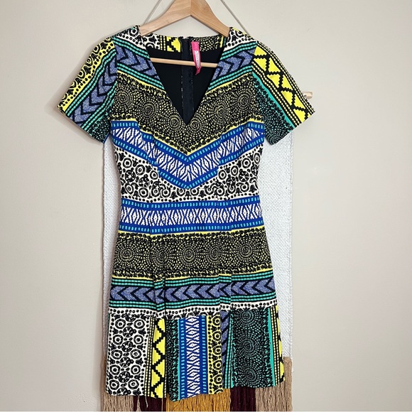 PLENTY BY TRACY REESE DIRECTIONAL FROCK PRINT DRESS SIZE 2 PETITE - Picture 2 of 7